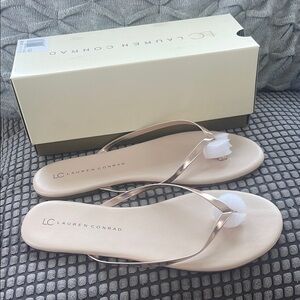 LC Lauren Conrad Women's Wed Wedding Pink Size 10 New Sandals